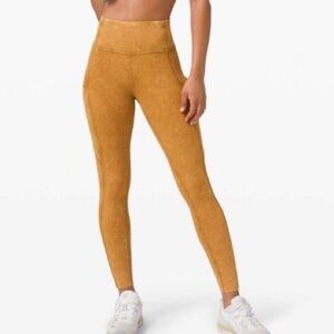 Lululemon Fast and Free High Rise Tight 25” Ice Dye